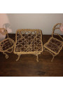 Old doll furniture | In wire and rope | For dollhouse