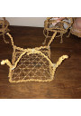 Old doll furniture | In wire and rope | For dollhouse