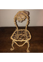 Old doll furniture | In wire and rope | For dollhouse