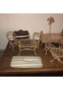 Old doll furniture | In wire and rope | For dollhouse