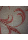 Ancienne nappe blanche | Broderie rose | Linge de table ancien