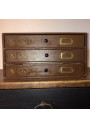Old small haberdashery cabinet | 3 drawers | Thiriez & Cartier-Bresson