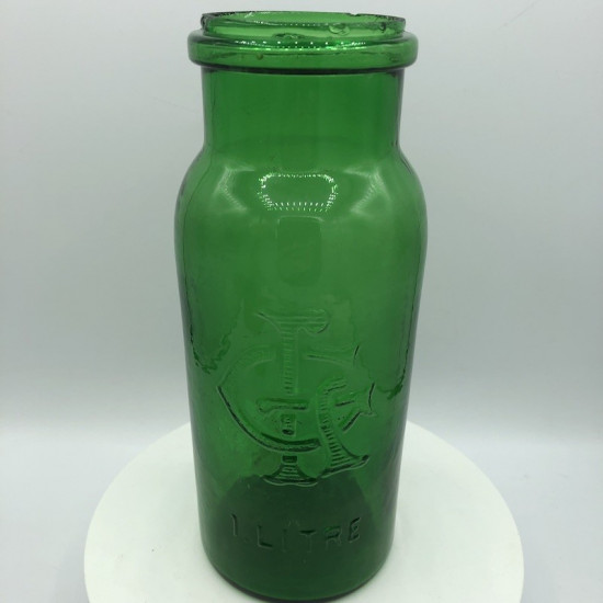 Old glass jar | Green | 1 litre