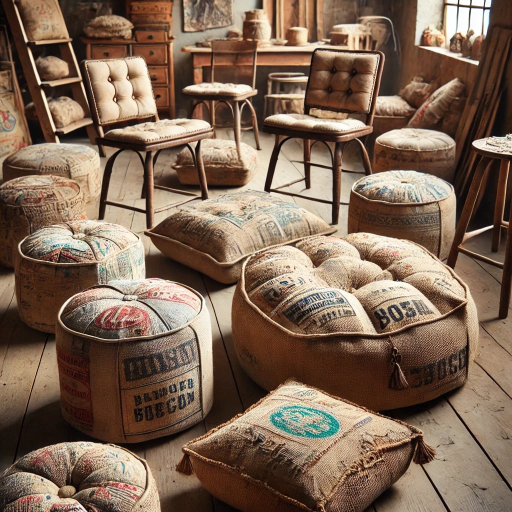 idées diy sacs en toile de jute